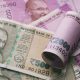close up shot indian rupee banknotes