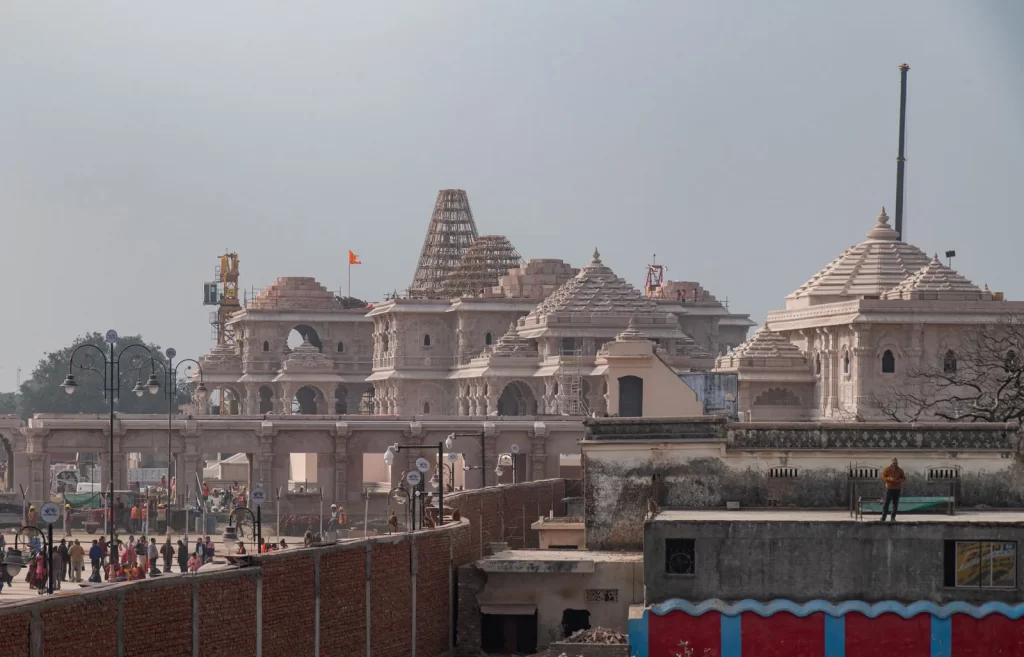New Hindu Ram Temple under construction Ayodhya India