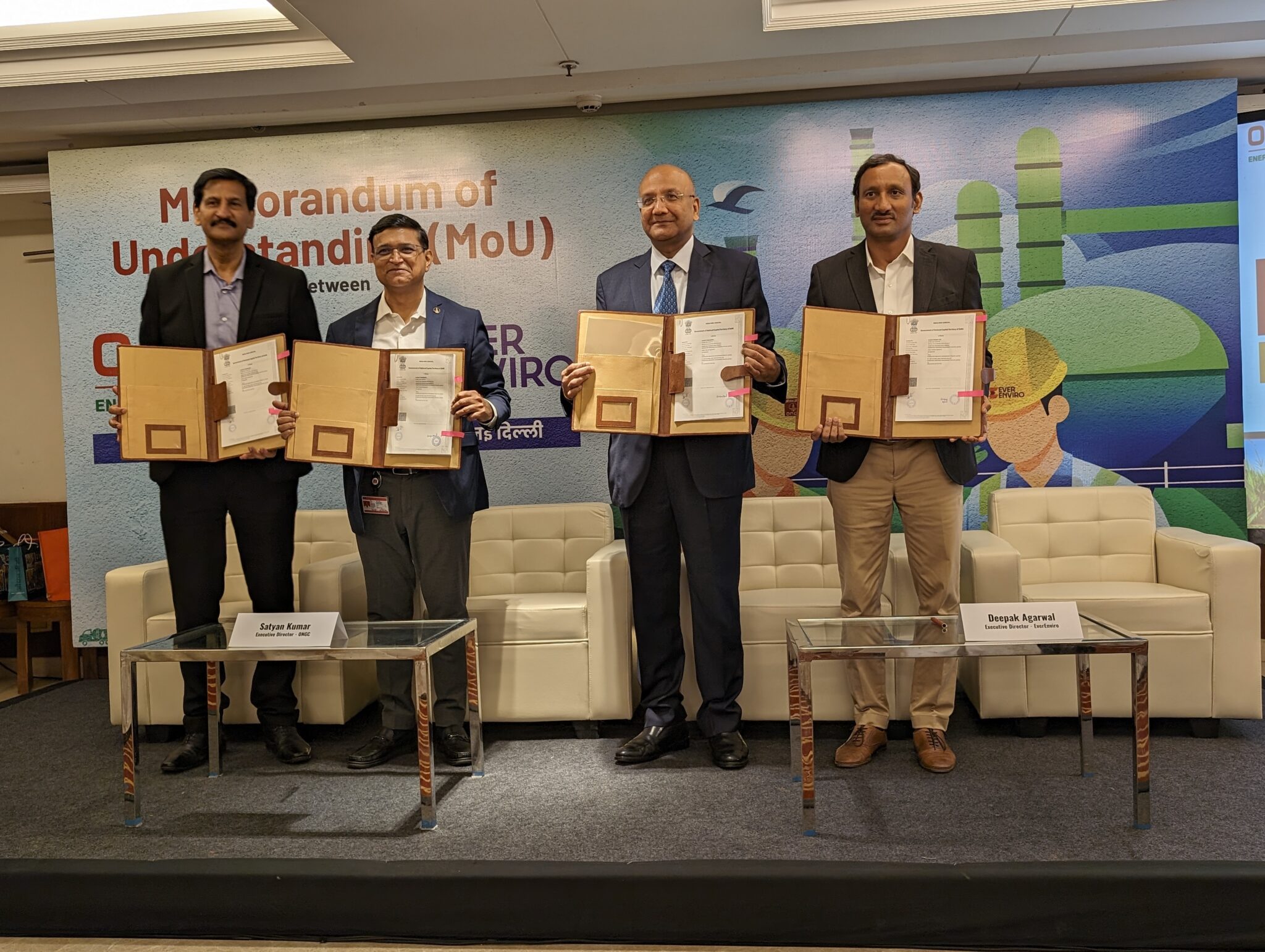 Team EverEnviro and ONGC during MoU Signing ceremony scaled