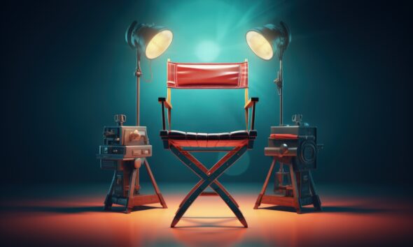 view 3d movie director s chair