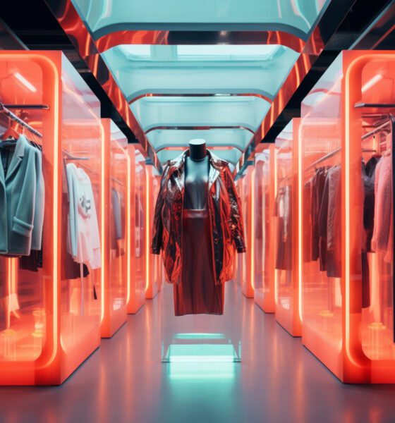 abstract store with futuristic concept architecture 1