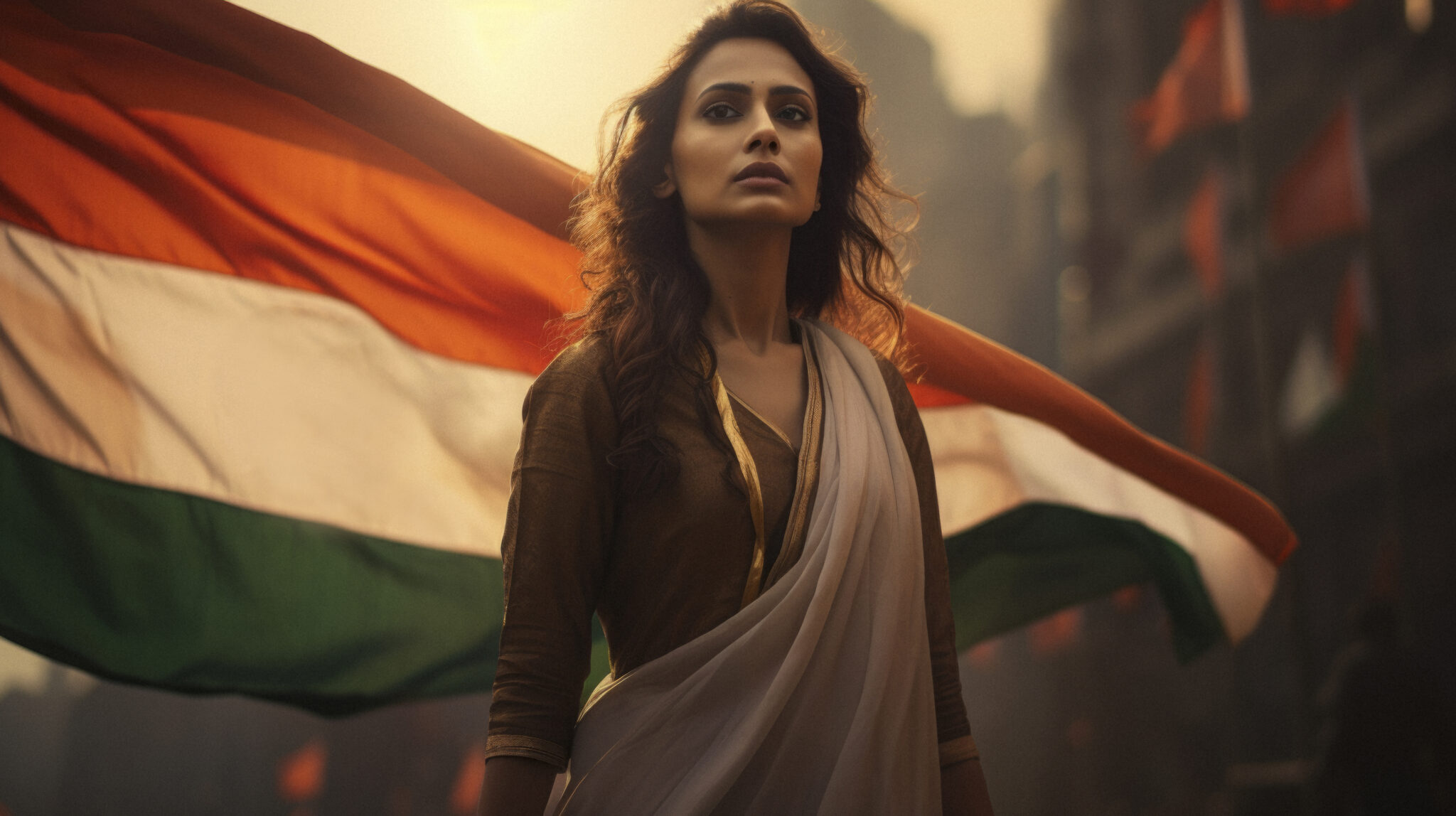 woman celebrating indian republic day 1 scaled