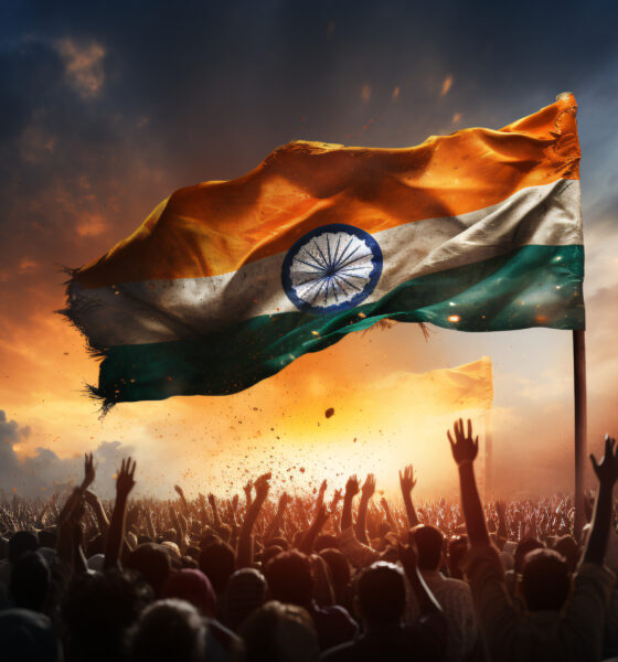 india republic day celebration digital art with people